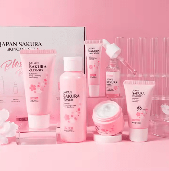 Japan Sakura Skin Care Set طقم العناية بالبشرة ساكورا اليابانية