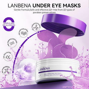 Retinol Hydra-Gel Eye Patches لصقات العين ريتينول هيدرا جل من لانبينا